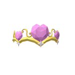 Golden Angel Heart Tiara