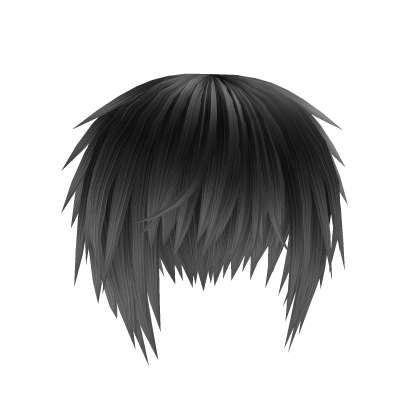 Black nd White Emo Hair Roblox item
