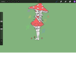 Mushroom gang!! PLany and flower too! ~~