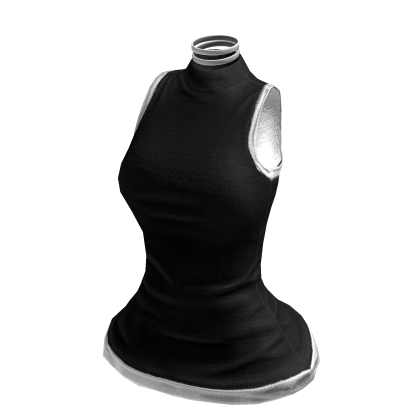 Modern Sleek Turtleneck (Black White)