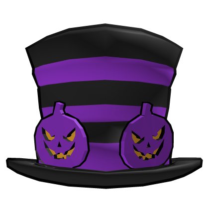 Purple Cartoony Halloween Top Hat