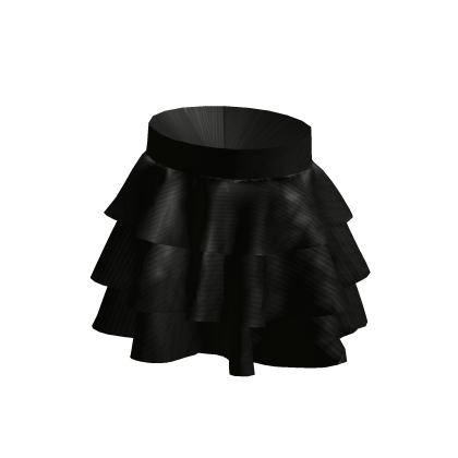 Layered Ruffle Skirt - Black thumbnail