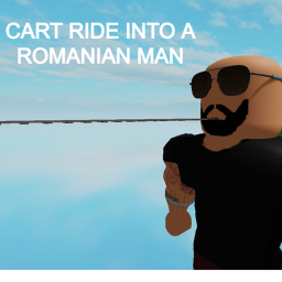 cart ride into a romanian man