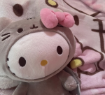 Hello kitty x pusheen fans