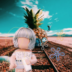 Cute tropical pineapples