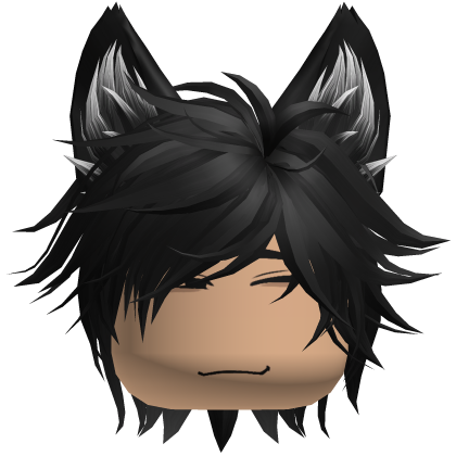 Neko Cat Boy Anime Gamer Spikey Hair (Black)