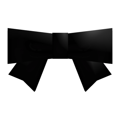 Cute Hair Bow Tie (Black) Roblox item