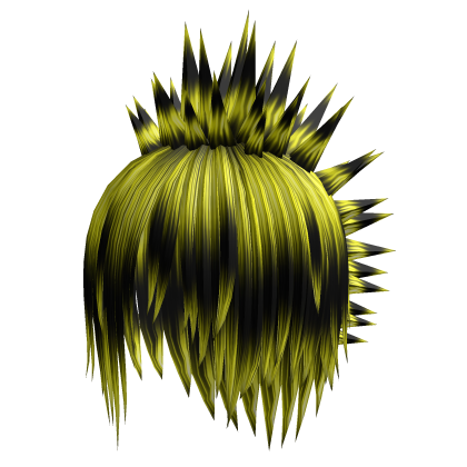 Scene yellow layered messy liberty spike Mohawk  Roblox item