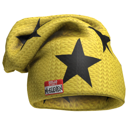 M11! - Oversized Yellow Beanie Stars Roblox item