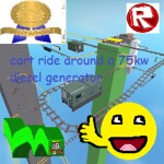 classic cart ride around a 75 KW Diesel Generator