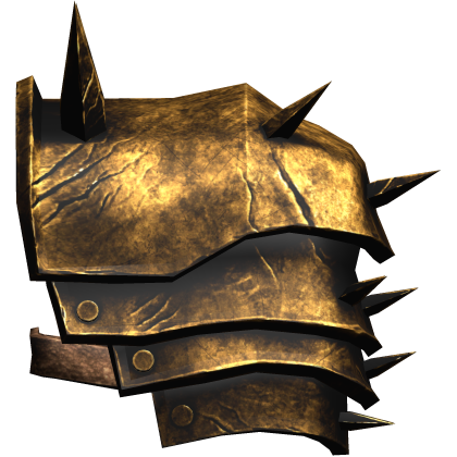 Gold Medieval Knight Pauldron (left)