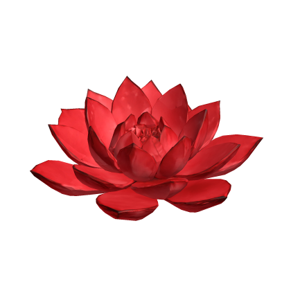 蓮の花 red lotus flower hairpiece Roblox item