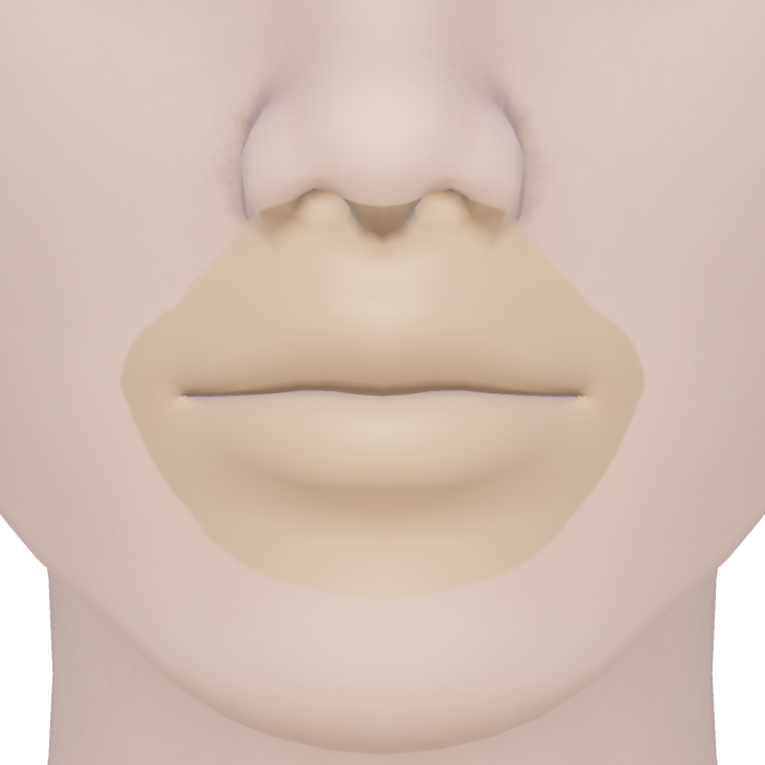 Mouthless Pale White Cover Foundation Base Hide 