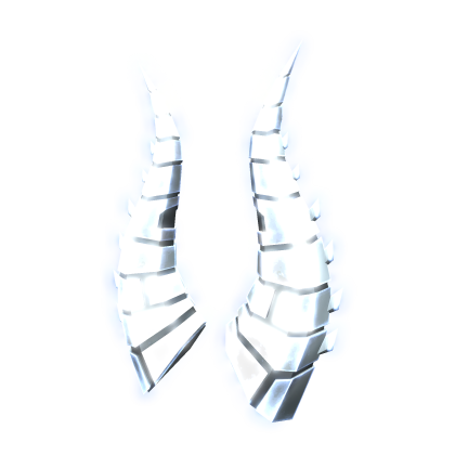 Glowing Silver Horns of Pwnage [EMISSIVE] Roblox item