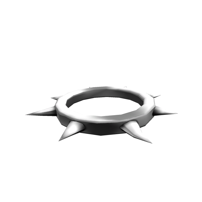 Chrome Spiked Collar