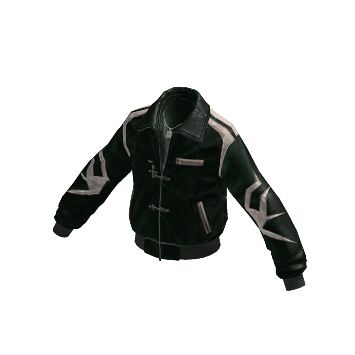 Y2K Streetwear Tribal Racer Jacket (Green)