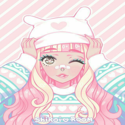 Winter Pink Kawaii girl  Roblox decal