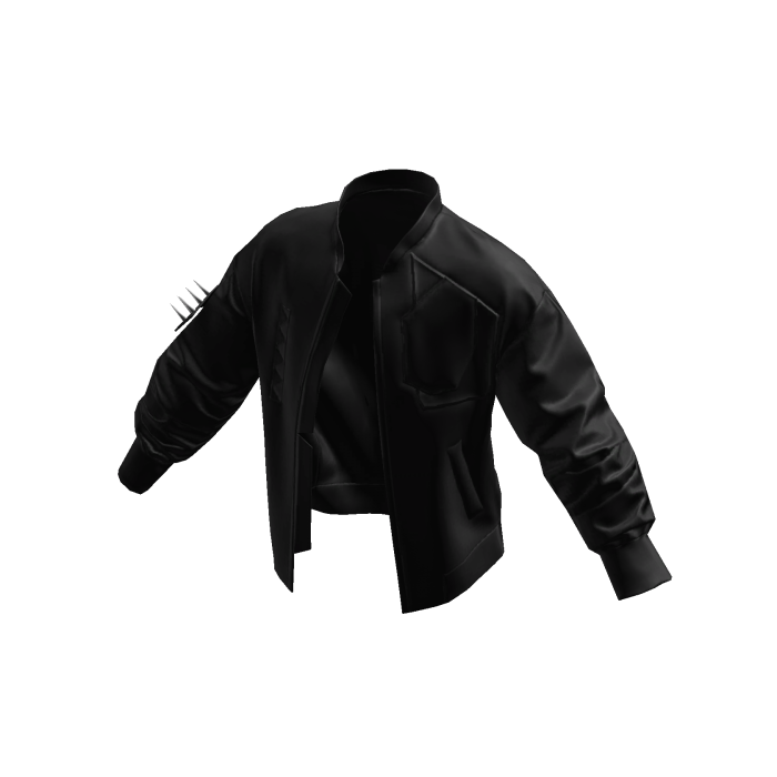 Y2K Spiked Bomber Jacket Black [JEYS]