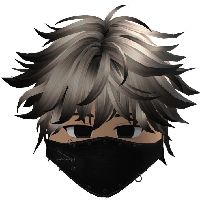 Cute Emo Boy Mask Black Y2K emo ( blonde dark )
