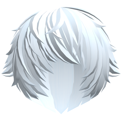 messy light blue vampire emo anime hair w tufts