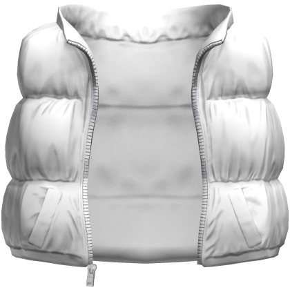 Puffer Vest White Alaska Jacket Cleezy Warm 1.0 - Roblox