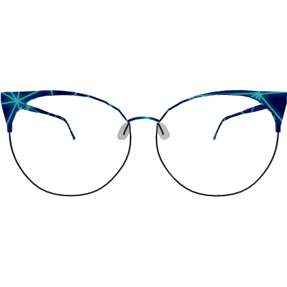 Blue Stargazer Cat-Eye Glasses