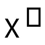 x 