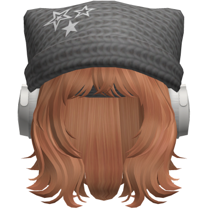 Y2K Layered Wolfcut in Ginger Roblox item