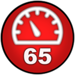 You hit 65 mph!