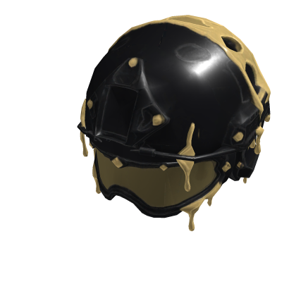 Gold Chrome Military Helmet