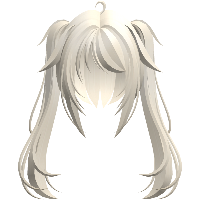 moe vkei emo messy ponytails w tufts blonde