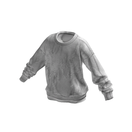 Washed White Layered Sweatshirt