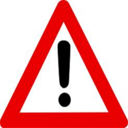 warning sign Roblox decal
