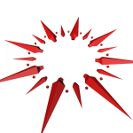 Crimson Spike Burst Collar