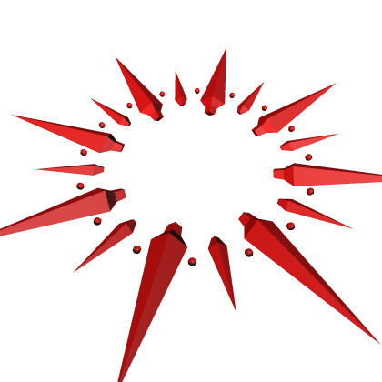 Crimson Spike Burst Collar