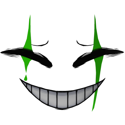 Smiling Jester Face Green Roblox item