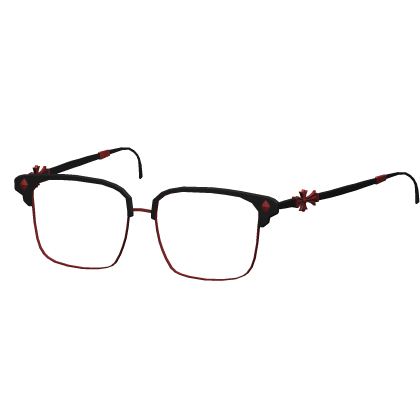 Red Y2K Glasses