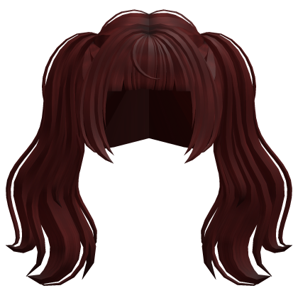 Kawaii Anime Girl Pigtails(Red) Roblox item