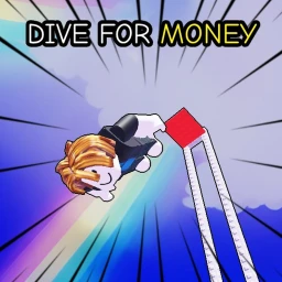 Dive for money icon