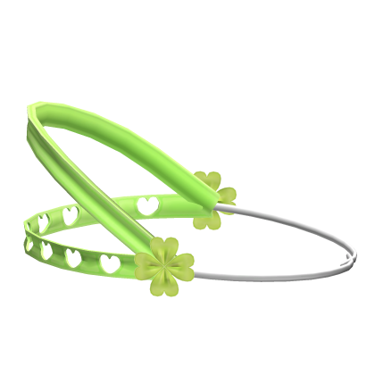 ♡ cute kawaii clover braces headgear in green