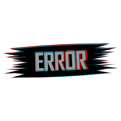 Glitchy ERROR bar Roblox item