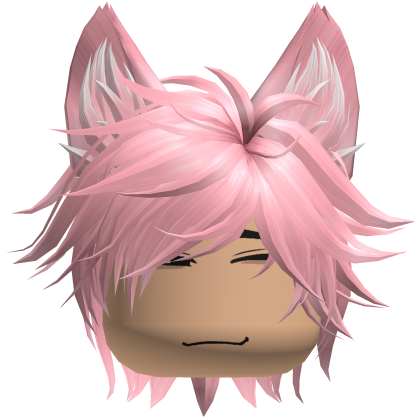Neko Cat Boy Anime Gamer Spikey Hair (Pink)