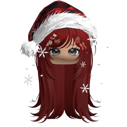 Emo Vamp Christmas Hair (Red)