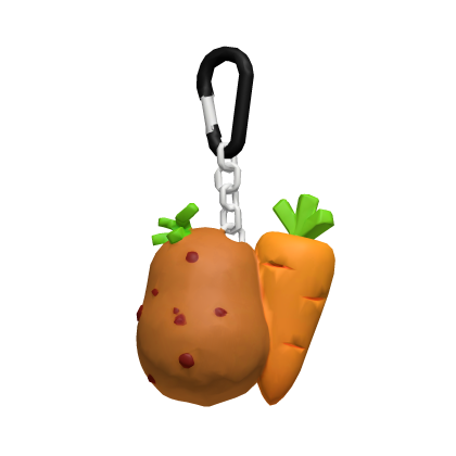 Potato & Carrot Keychain