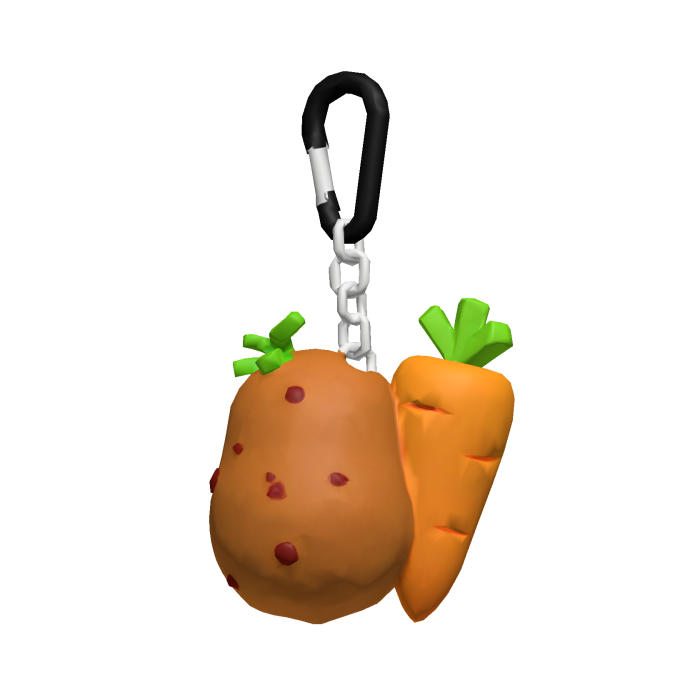Potato & Carrot Keychain