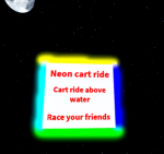 Neon cart ride