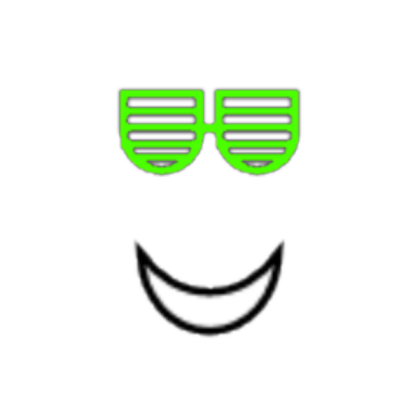 Neon Green Shuttershades : The Face Roblox decal
