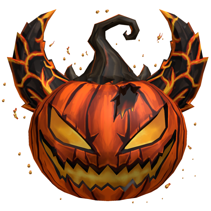 Inferno Pumpkin Demon Wings Halloween Fire Head