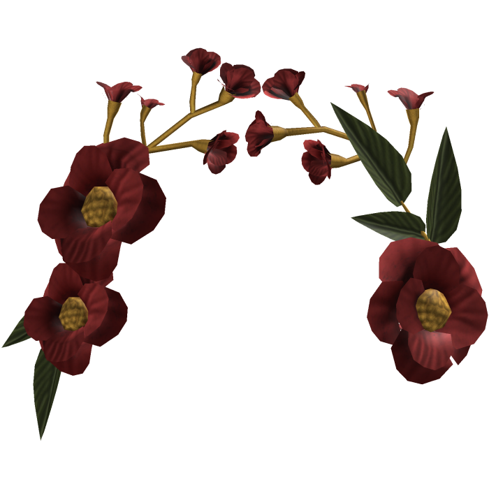 Red & Gold Elegant Floral Headpiece