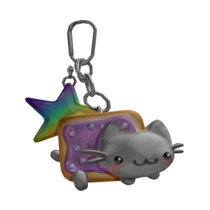 Nyan Cat keychain Rainbow thumbnail